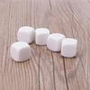 10Pcs Kids Educational Toy Board Game Dices Set White Dices Mathematical Tool 6 Sided Dices Acrylic Round Corner Dices
