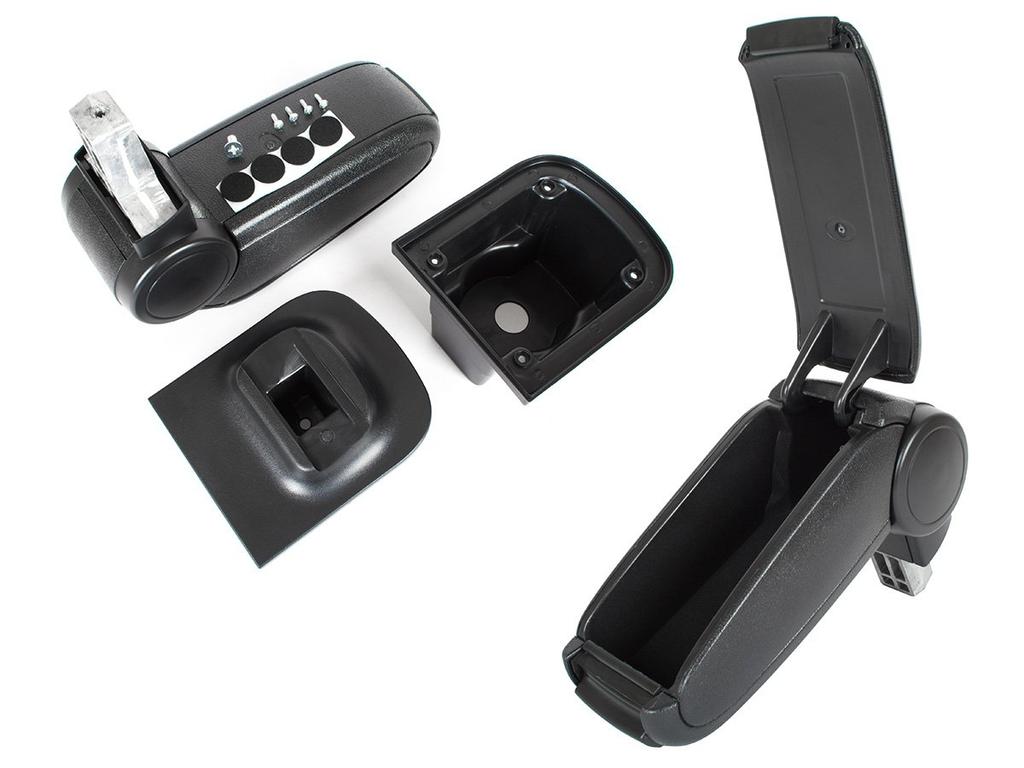 Opel Astra IV J 09-19 Armrest Set Black Eco Leather & Mounting Kit