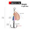 FTK Spinner Bait 4.1g 4.6g 7.4g 10.8g 12.5g Spoon Lures Pike Metal with Treble Hooks Arttificial Bass Bait Fishing Lure