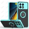 Чехол Kickstand для POCO X7 Pro F7 F6 F5 X6 Pro Чехол Бронированный с Держателем-Кольцом Защитная Крышка для Xiaomi Redmi K70 Ударопрочный Чехол