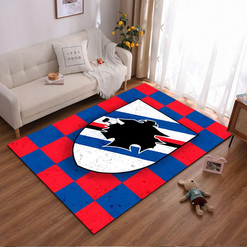 Red and Blue Checkered Shield suitable as a non-slip mat for the living room or bedroom sofa