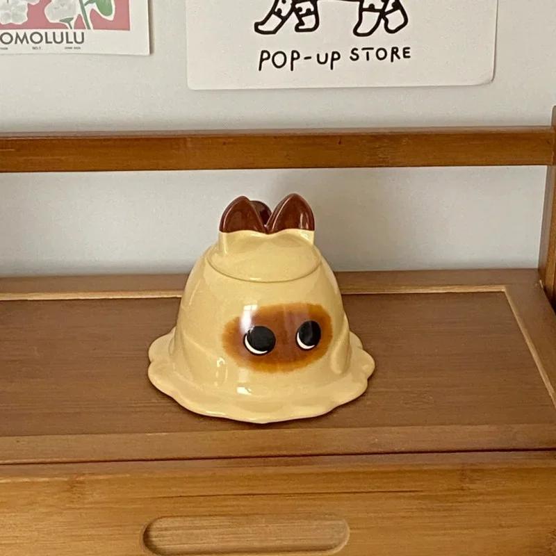 Милая сиамская кошка, картофельное пюре, кофейная чашка, симпатичная керамическая кружка, молочные чашки, кухонные принадлежности высокого уровня, кружки для напитков