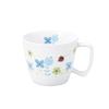 [Official] OGISO Nursery Tableware, Reinforced Porcelain Cup with Easy-to-Grip Handle, Blume Blue, 19561330B100