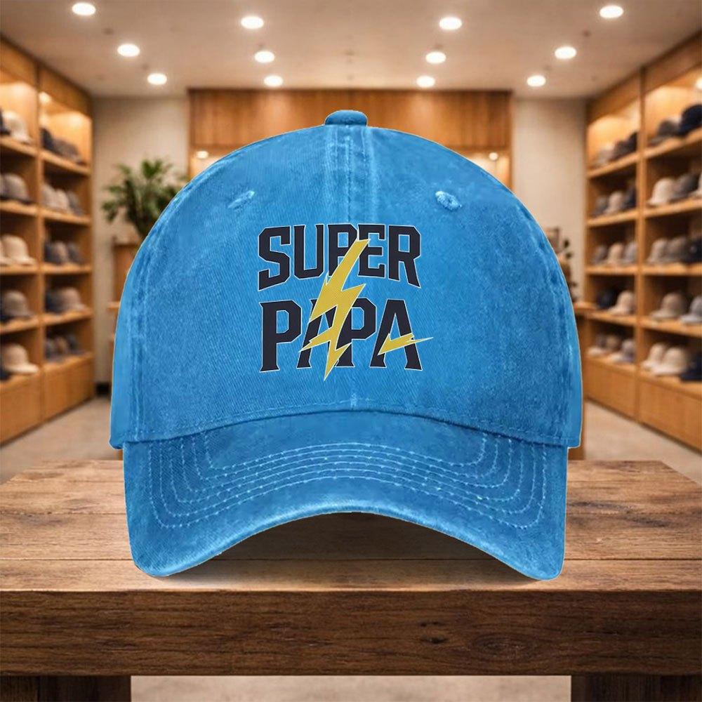 pc Baseball Cap a Casual Duckbill Hat SUPER PapaS New Versatile Hat Adjustable Sports Cap Suitable for Vacations Travel A