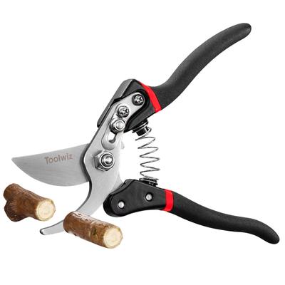Toolwiz Секатор Подходит до 25 мм Живого 35 мм Изготовлен из стали SK5 со сменным алюминием для обрезки ветвей и цветов TPS-503 Ножницы, 200 мм, Дерево,
