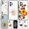 Flowers Pressed For Xiaomi Redmi Note 12S 11S 10S 9S Note 12 8 9 10 11 Pro Phone Case For Redmi 12 9 C 10C