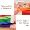 Yousheng Extra Large Weekly Pill Organizer Medicine Box Compact Design Portable 7-Day Slots Pill Container Travel Separate Pill Case