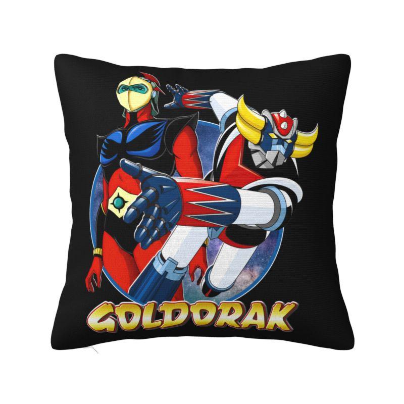 Goldorak Ufo Robot Grendizer Throw Pillow Case Home Decoration Nordic Cushion Cover Velvet Pillowcase