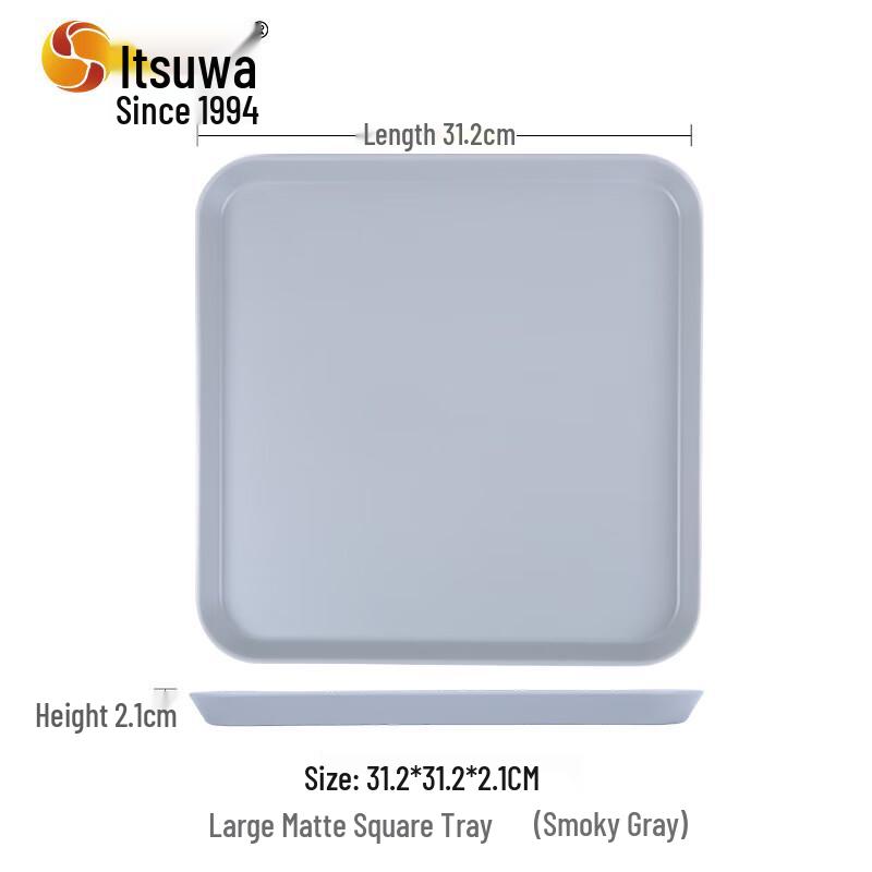 Ins Style Matte Melamine Rectangular Serving Tray