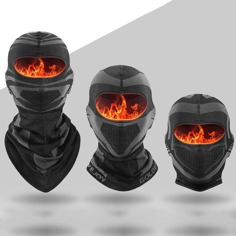 Зимняя мотоциклетная Балаклава, ветрозащитная теплая полнолицевая маска, эластичные шапки для шлема, уличные велосипедные лыжи, походные шарфы