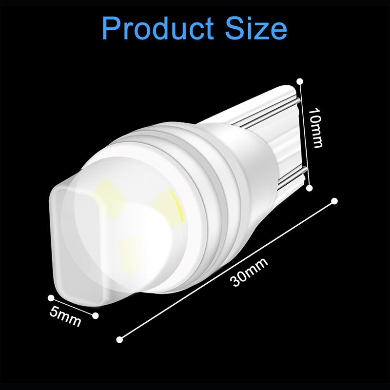 10 шт. canbus T10 LED W5W светодиодная лампа рулевого управления автомобиля боковой свет знак 168 192 автомобильная керамическая клиновая парковочная лампа подсветка номерного знака