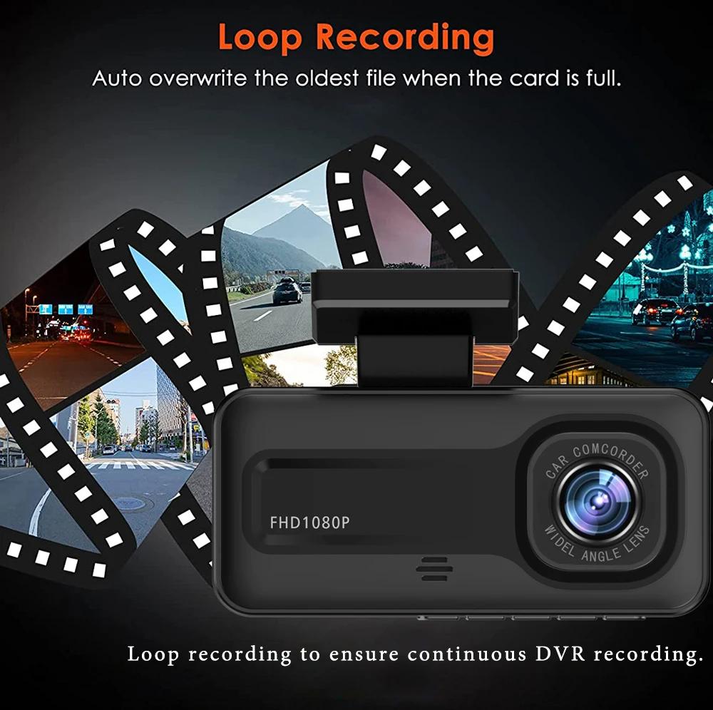 3 Channel 1080P Car Dvr Cabin Mini Dash Cam Interior Vehicle Three Way Camera DVRs Recorder Video Registrator Dashcam Camcorder