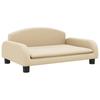 Kids  Sofa Cream 70 x 45 x 30 cm Fabric