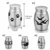 Aluminum Zinc Zinc Alloy Dog Cat Memorial Urn Waterproof Keepsake Burial Jar Pet Cremation Urn  Sympathy Gift