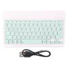 Wireless Bluetooth Keyboard Keycaps Typewriter Compatible with Universal Device 10inLight Green Thai
