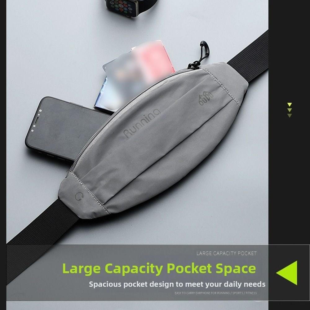 Waterproof Sports Waist Bag 7 Inch Mobile Phone Bag Fitness Bag Reflective Running Bag Hiking