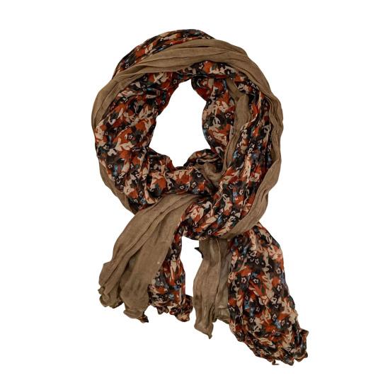 Ladies Shawl Scarf Floral Print Versatile Comfortable Bright Color Shawl Wrap Soft-textured Winter Accessory