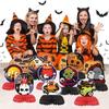 9Pcs/Set Halloween Table Centerpiece 3D Paper Ghost Decor Double-Sided Print Horror-Themed Halloween Scary Table Decoration