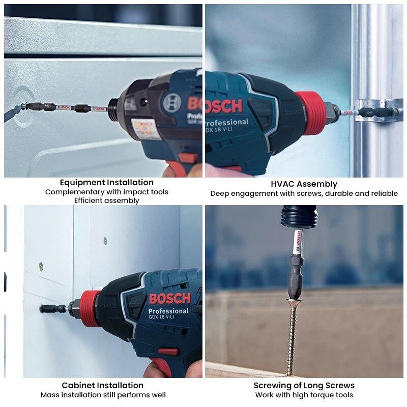 Bosch Профессиональные ударные биты, 5 шт., набор отверток и насадок, ударный гайковерт, аксессуары, дрель