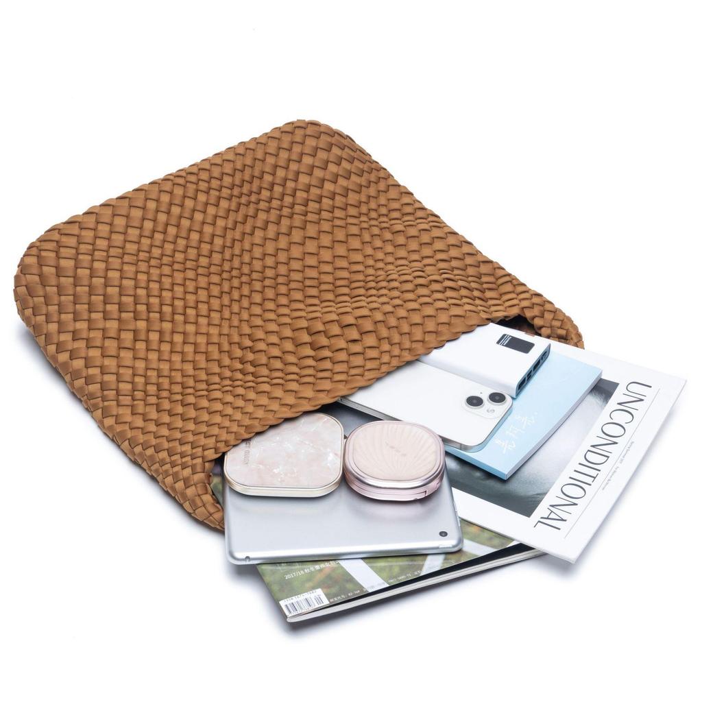 Стильная плетеная вручную сумка-тоут большой вместимости для мамы и ребенка с универсальным плечевым ремнем