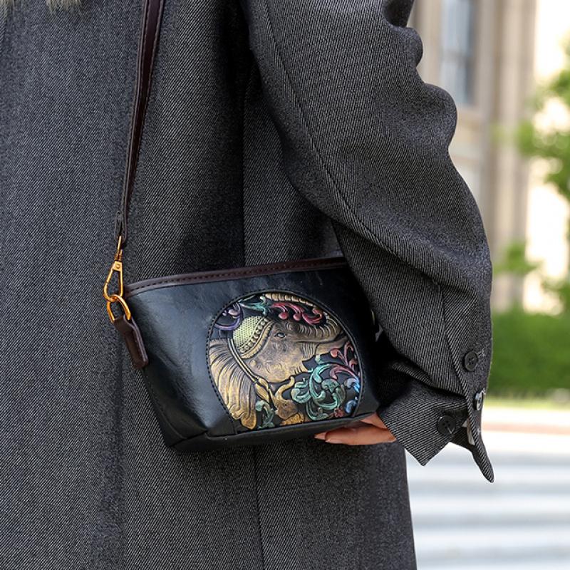 Мягкая кожа Маленькая сумка-клатч для мамы Женская 2025 Новая мода Корейская версия Простая сумка на одно плечо Женская сумка кроссбоди