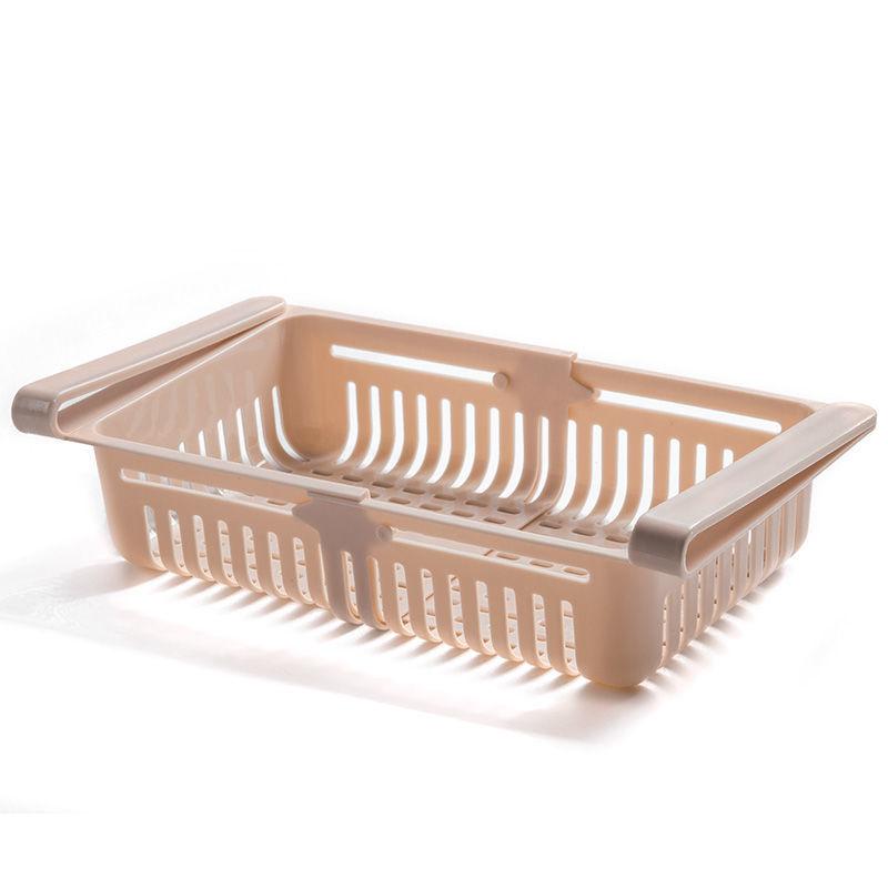 Выдвижные ящики холодильника, стеллаж для хранения свежих разделителей, регулируемый растягивающийся органайзер для холодильника, корзина с ящиком