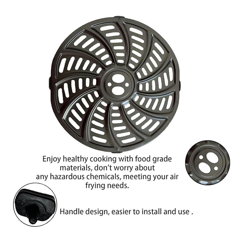 Металлические вкладыши Металлические горшки вкладыши Поддон для аэрофритюрницы Металлическая тарелка для аэрофритюрницы Аксессуары для аэрофритюрницы Железная текстура для приготовления пищи