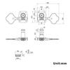 Ручка Открытые Колки Тюнеры Аксессуары для Электрогитары 4R/4L/2R2L Колки для Настройки Бас-гитары