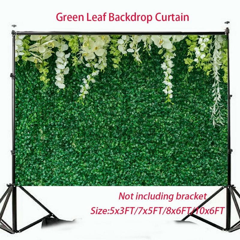 Зеленый лист фон занавес цветочный 3D свадьба день рождения фон реквизит