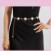 Summer Floral Metal Waist Chain Accessory For Womens Fashion