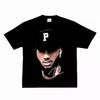 Футболка с графическим принтом от Bryson Tiller, Премиум хлопок, RB Smooth Vibe, Унисекс, Оверсайз, Круглый вырез, Уличная мода, Летние футболки