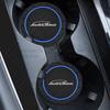 BYCP2 2pcs PVC For Skoda L&K LOGO Octavia Superb RS Karoq Kamiq Yeti Car Coaster Water Cup Anti-Slip Silicone Pads Interior Decoration