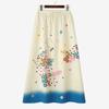 ZANZEA Women Casual Elastic Waist Loose Print Long Skirts