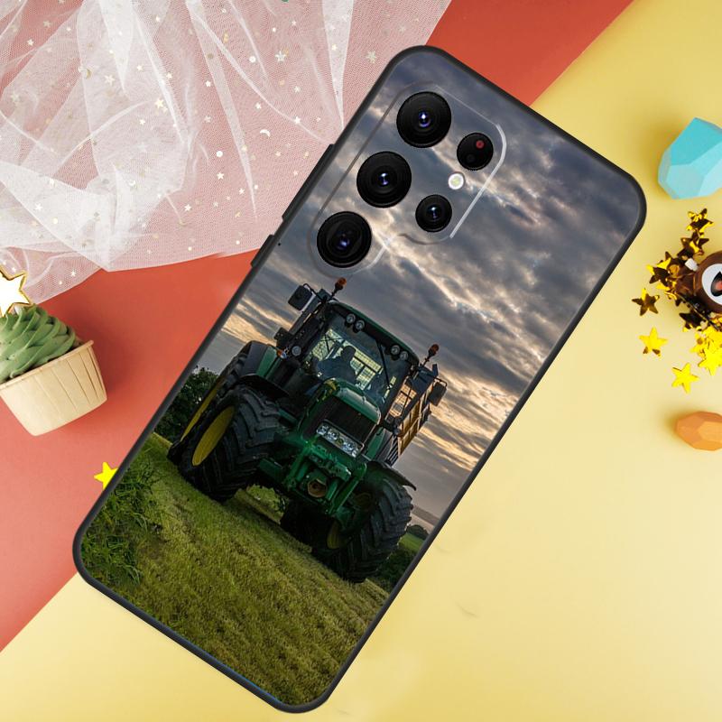 Фермерский Трактор Чехол Для Samsung Galaxy S22 S23 S24 Ultra S8 S9 S10 Plus Note 10 20 Ultra S20 S21 FE Обложка