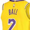 Nike Баскетбольная майка NBA Player Edition Team Limited, Lakers, Lonzo Ball, No. 2 мужских топа желтые AA7265-728