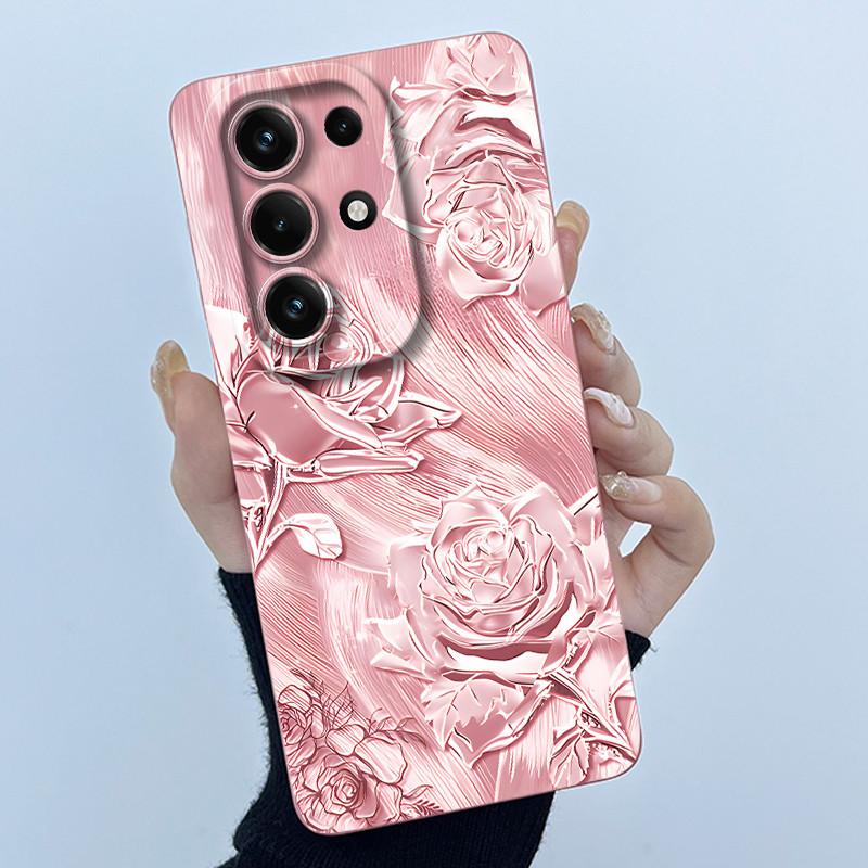 Чехол для Itel S26 Ultra Super 26 Ultra S688LN, имитация масляной живописи, цветочный узор, силиконовый мягкий чехол, новый противоударный задний чехол.