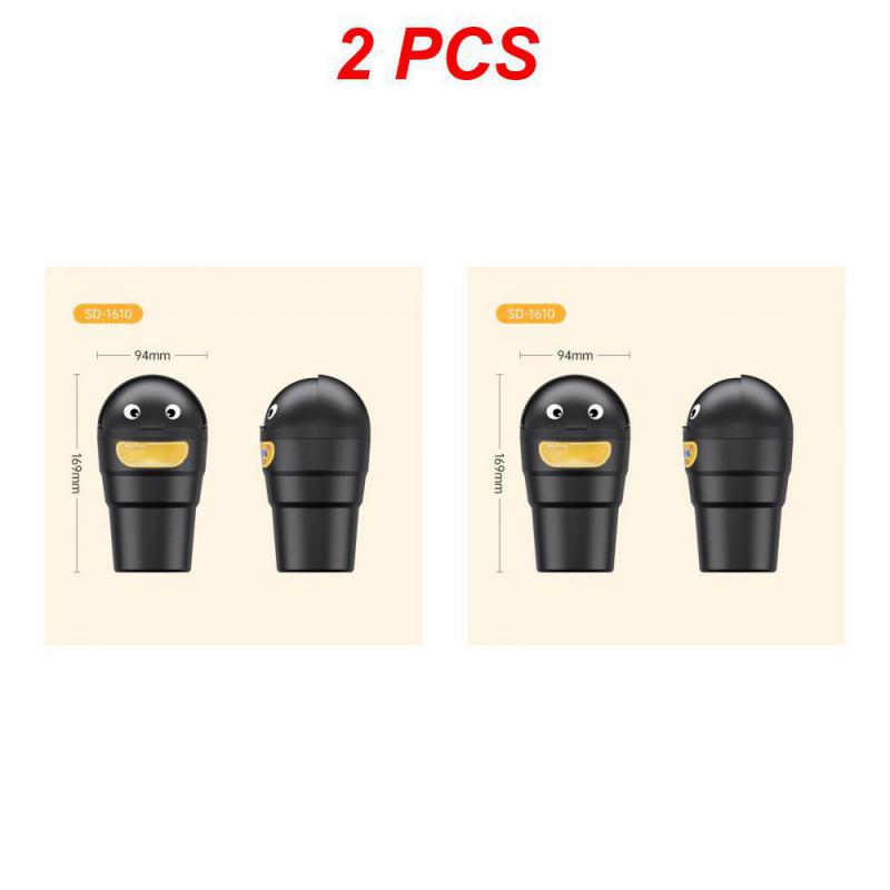 2~5 шт. Портативный мусорный бак, креативный, портативный, прочный, с крышкой, без запаха, утечки, автомобильные принадлежности, хранение мусора в автомобиле