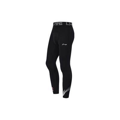 Штаны мужские спортивные трикотажные Li Ning CBA Series Casual Fitness со средней талией, черные AUQU009-1