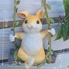 Garden Landscape Bunny Statue Creative Rabbit Sculpture  Home Decoration