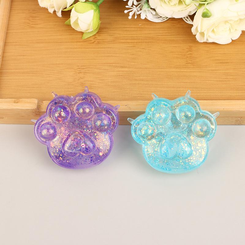 Дети Tpr Медленный отскок Блестки Мальтоза Щипковая игрушка Снятие стресса Эластичная сжимающая цветная игрушка