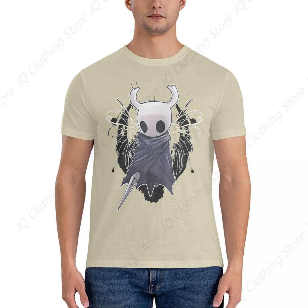 Футболка Alone Men Футболка The Hollow Knight Awesome Футболка с коротким рукавом и круглым вырезом Футболки из чистого хлопка Новое поступление Топы