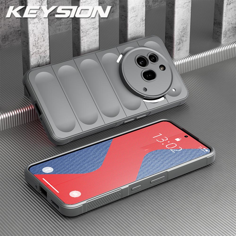 KEYSION Противоударный матовый чехол для Nothing Phone 3A 3A Pro Противоскользящий мягкий силиконовый чехол для задней панели телефона Nothing Phone 3A Pro 3A
