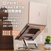 WAYetTO Laptop PC Height and Angle Heat Gray Stand, Slim, Foldable, Aluminum, Tablet, Laptop, Stand, Adjustable, Stable, Dissipation, Cooling,