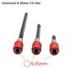 Quick Release Screwdriver Drill Bit Extension Magnetic 1/4 Inch Head Transfer Lever Self-locking Adapter Rod 100 150mm Hand Tool