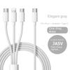 3 In 1 Fast Charging Type C Cable 100W For Xiaomi iPhone Poco Micro Type C Charger Cable Cord Multiple Charging Wire Line 1m/1.5m/2m