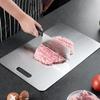 Титановые разделочные доски для кухни Двусторонняя разделочная доска Портативная Разделочная доска пищевого качества Для готовки На открытом воздухе Кемпинг
