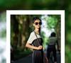 French Style Spliced Waist Cinching Short-Sleeved Dress