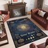 Witchcraft Theme Crystal Velvet Rug Personalized Custom Name Text Soft Floor Mat Home Decor