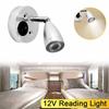 DC12V Белый светодиодный точечный светильник для чтения Алюминиевый RV Кемпинг Лодка Настенный Прикроватный светильник для лодки Дом Прицеп Внутреннее освещение 3000K