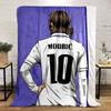 Soccer player in white jersey with the number 10 on the back. for all seasons blanket lunch break throw gift